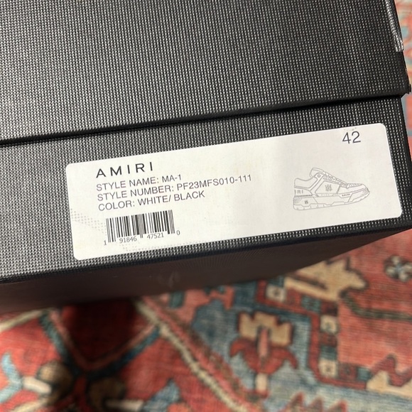 NWT Amiri Ma-1 Sneaker in White size 42 / US 8.5 - Picture 6 of 13